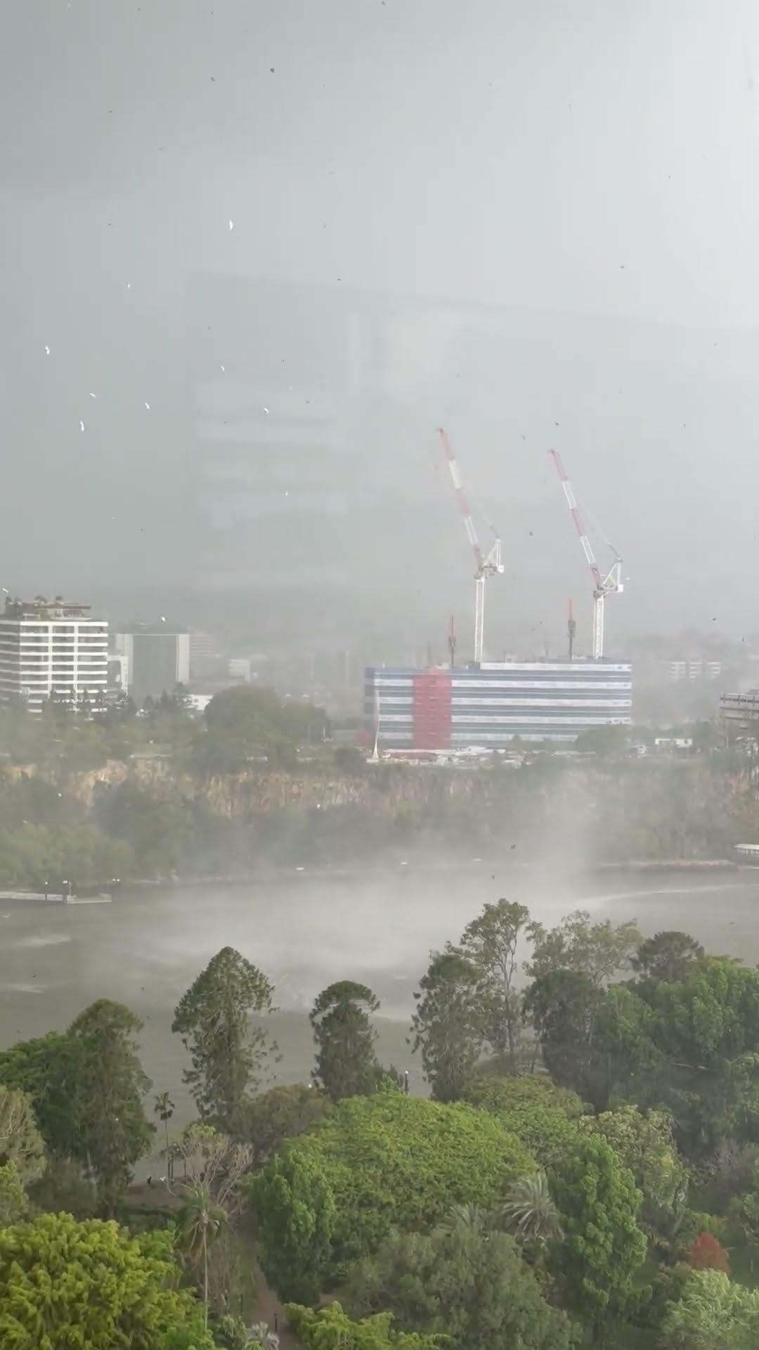 Tornado Taking Shape Over a River