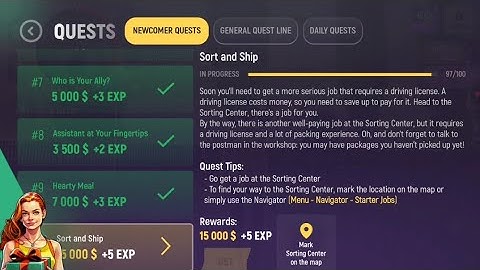 How to do newcomers task 10 sort and ship in grand mobile rp