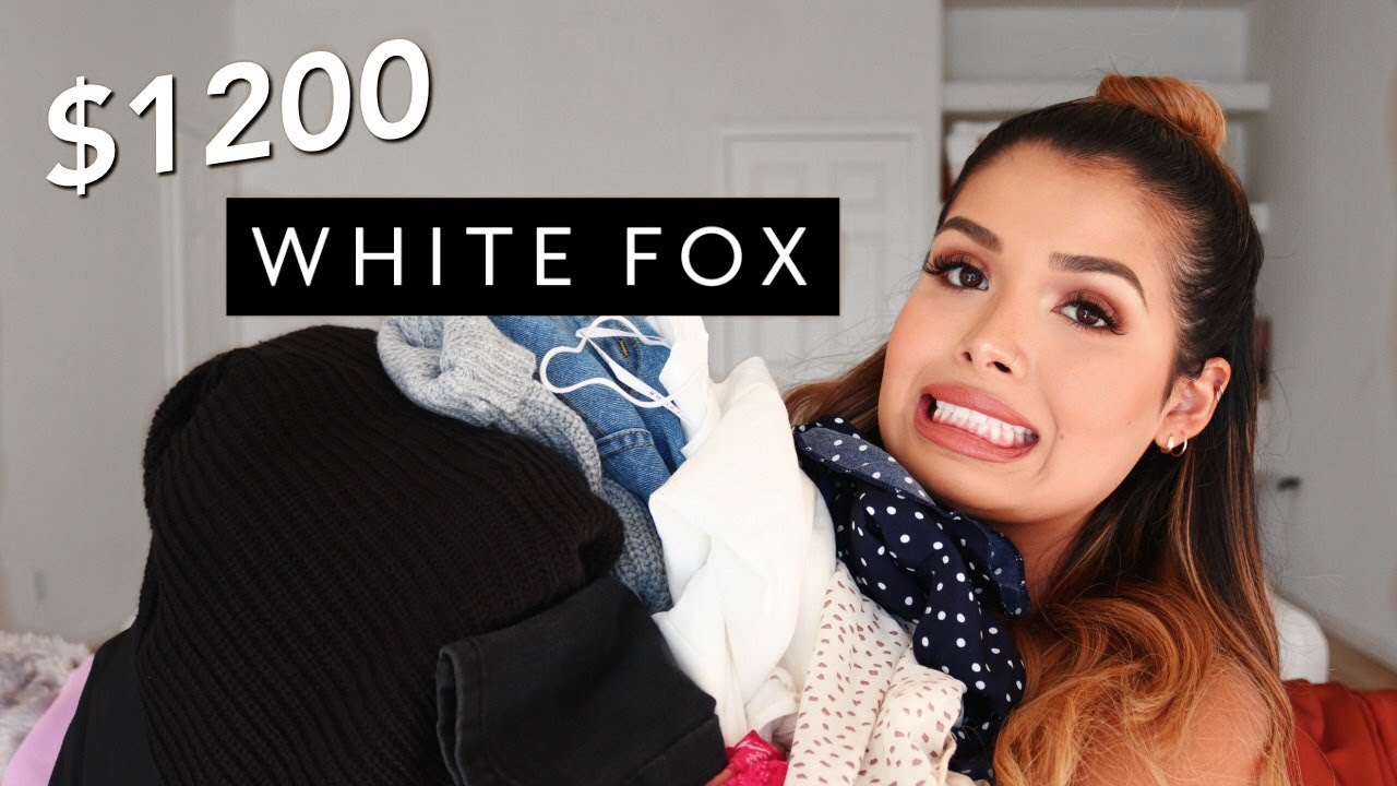 $1200 WHITE FOX BOUTIQUE CLOTHING HAUL | ItsMandarin - YouTube