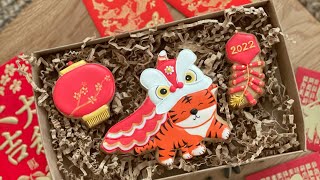 Watch Me Decorate This Lunar New Year Cookie! (Year of the Tiger)