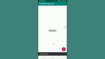 Android SnackBar with CoordinatorLayout (demo)