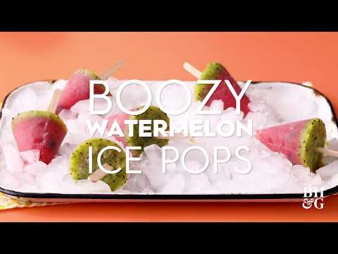 Video: Boozy Watermelon Ice Pops