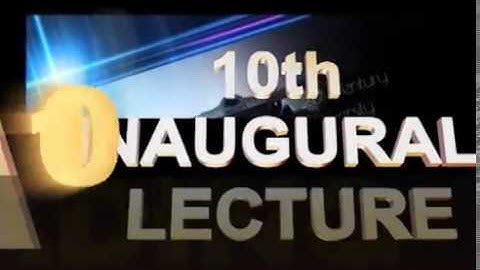 AAUA 10th Inaugural Lecture by Prof. Emman Funlayo Ogunbodede