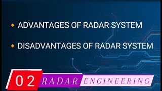 Radar l  advantages of radar system l disadvantages of radar system l #radarengineering #radar