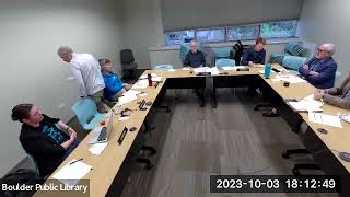 Boulder Public Library District - Board of Trustees October 3, 2023