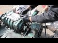 Moving the stands and removing the Detroit Diesel blower