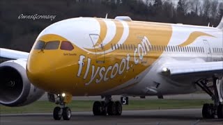 Scoot Boeing 787-8 Dreamliner 9V-OFD Delivery Flight @ KBFI Boeing Field