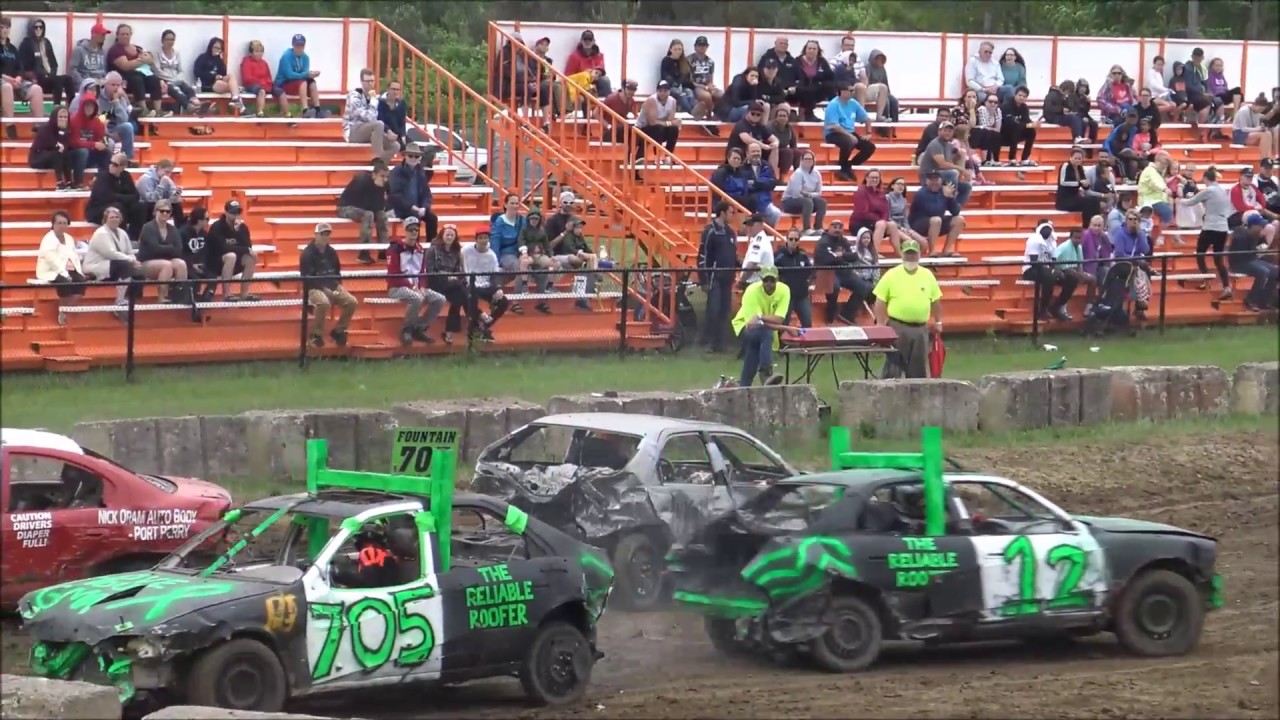 demolition derby 2018 BROOKLIN DEMO DERBY STOCK MINI FEATURE