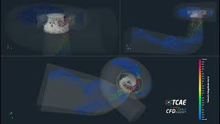 Francis Turbine CFD Simulation | Multiphysics Analysis with TCAE (CFD + FEA + FSI)
