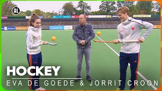 TOPHOCKEYERS 🏑 EVA DE GOEDE EN JORRIT CROON NEMEN HET TEGEN ELKAAR OP | HOCKEY | ZAPPSPORT