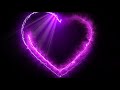 Purple Neon Heart ❤ 4K Retro Motion Background for Edits ❤ Dj Vj Visuals