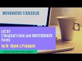 Lec2/L&#39; Hospital&#39;s Rule and Indeterminate Forms