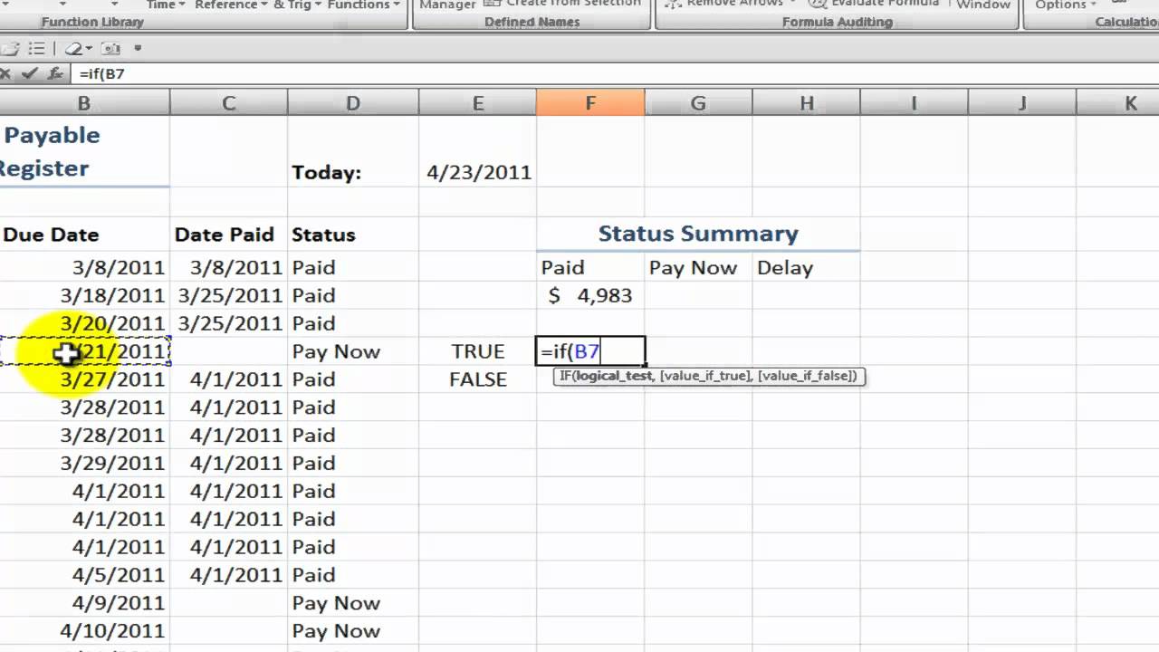 What are some typical questions on an accounts payable test?