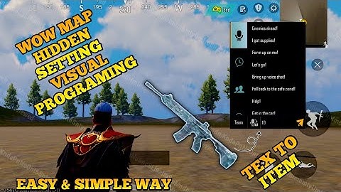 Wow Map Secret Setting😱Text to Item || Easy Visual Programming || PUBG Mobile