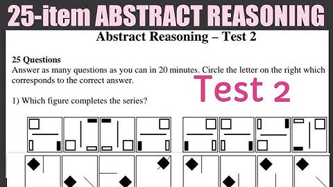 25-item ABSTRACT REASONING Test 2 [AFPSAT, NAPOLCOM, UPCAT, College Entrance Test, Employment]