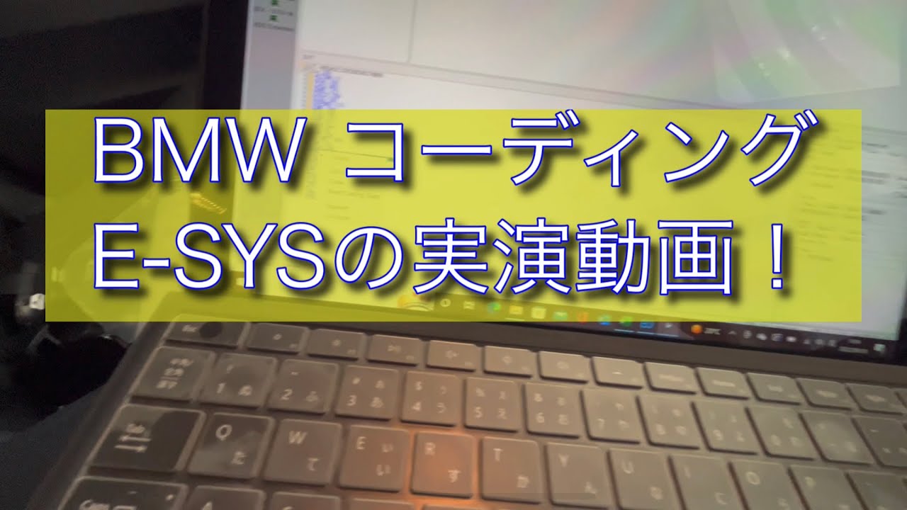 BMWコーディングE-SYSを使った実演動画！！ - YouTube