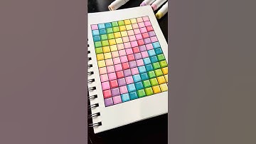 3D Pattern Art using Ohuhu alcohol markers #stepbystep #coloring #tutorial #simpleart #forkids