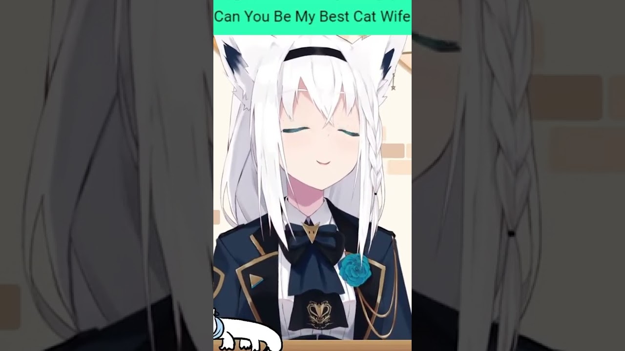 【白上フブキ】No Cat! Yes Fox!! Wife?...ok | #shorts