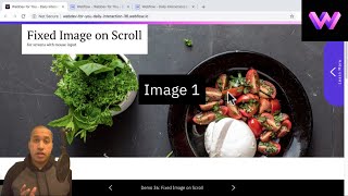 Daily Interaction #36 | Fixed Image on Scroll | WebDev For You | Made in Webflow