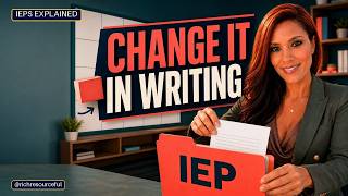 Amend an IEP Without a Meeting - 4 Rules Teams Miss