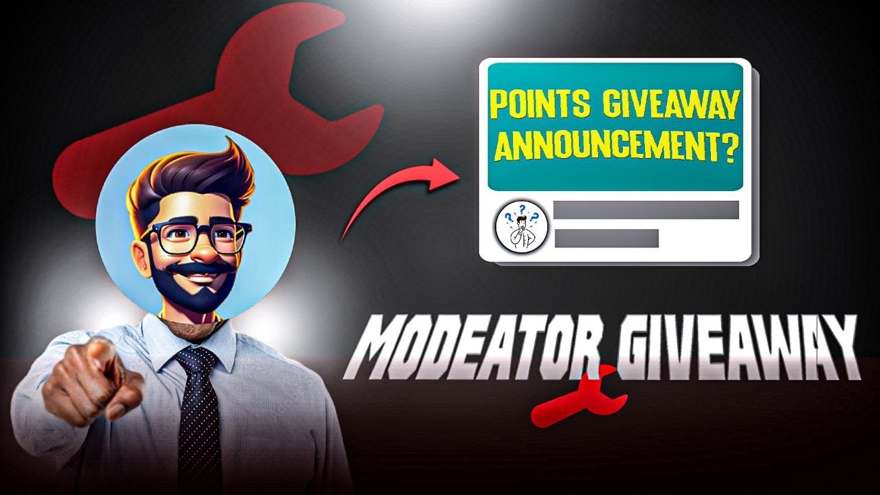 POINTS GIVEAWAY 💸+ MODERATOR GIVEAWAY 😲#vkbossgaming - YouTube