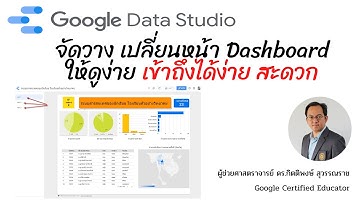 EP34: Google Data Studio จัดวาง เปลี่ยนหน้า Dashboard ให้ดูง่าย เข้าถึงได้ง่าย สะดวก ให้ทำแบบนี้