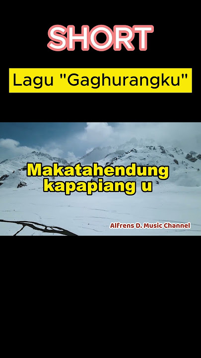 SHORT Lagu Pop Sangihe ' Ghagurangku '  #karaoke #karaokerohani #music #cover #coversong
