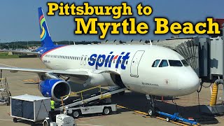 Full Flight: Spirit Airlines A320 Pittsburgh to Myrtle Beach (PIT-MYR)
