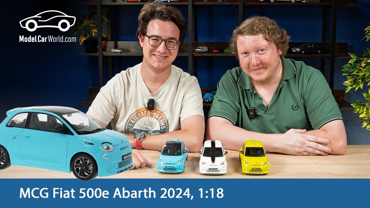 Exklusiv & elektrisierend: Der neue Fiat 500e Abarth 2024 in 1:18