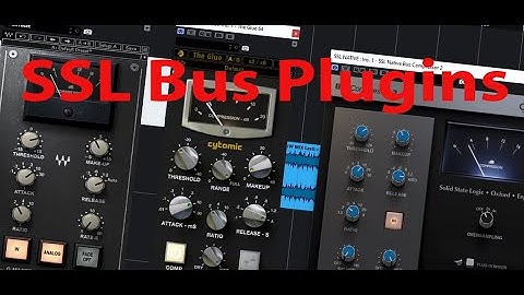 SSL Bus Compressor Plugins Comparison: 4 plugins (short)