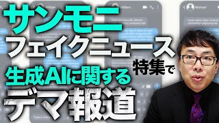 コミュニティノートが炸裂！！TBSサンモニ、フェイクニュース特集で、伝統芸の根も葉もない生成AIに関するデマ報道！！出演の日本ファクトチェックセンターはどうするの？｜上念司チャンネル ニュースの虎側