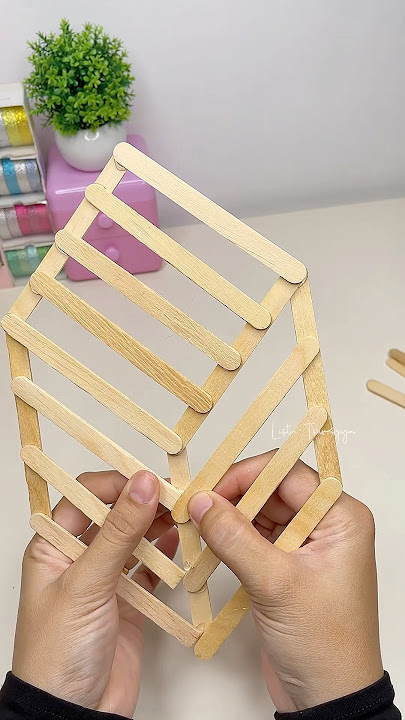 Ide hiasan dinding stik es krim #stikeskrim #hiasandinding #idekreatif #popsicle