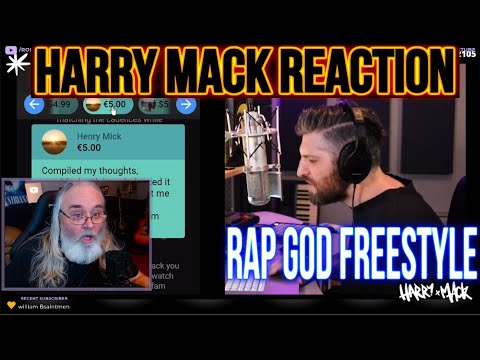 Harry Mack Reaction - Rap God Freestyle - First Time Hearing - Requested