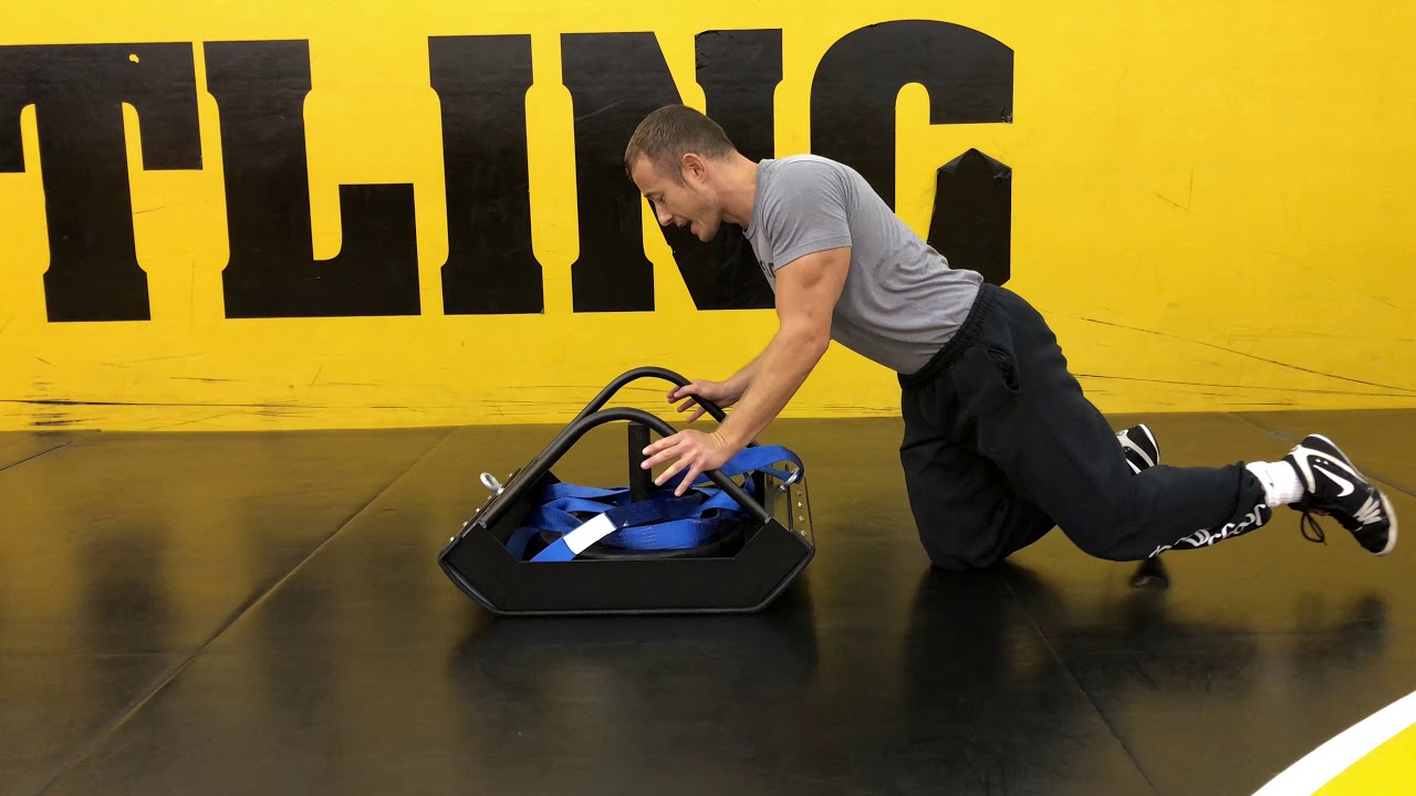 Wrestling Sled Technique Burst Training YouTube