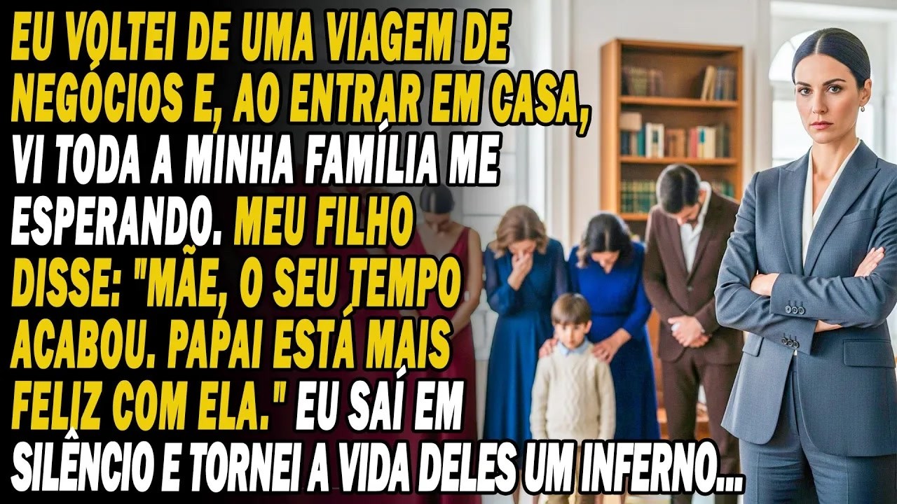 Entrei em casa e vi-os todos sentados na sala: o meu marido, a minha mãe, o meu filho e a minha própria irmã. Perguntei o que se passava, com o coração a disparar. O meu filho levantou-se e...