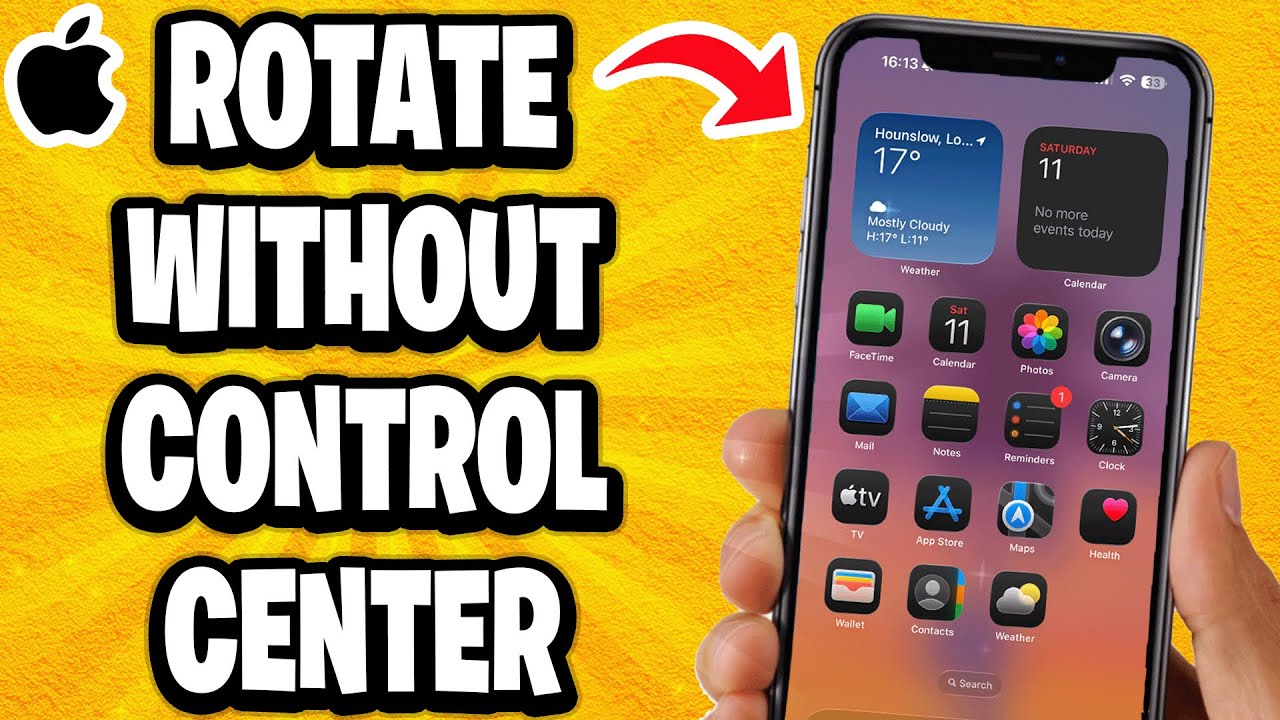 Как повернуть экран iPhone без использования Центра управления