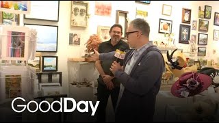 Cody is checking out the Artists' Collaborative Gallery | Cody's Caravan