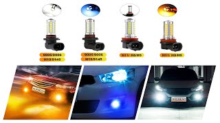 AUXBEAM 50W 33pcs-LED 3020SMD Cool White\/ICE Blue 8000LM LED Fog\/DRL