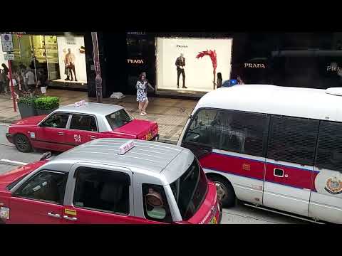 廣東道的士阻路🚕🚕警車開咪趕的士走🚨🚨