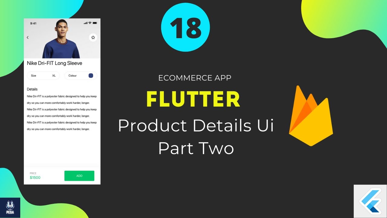 Flutter E Commerce App Details Screen UI Part two | بالعربي - YouTube