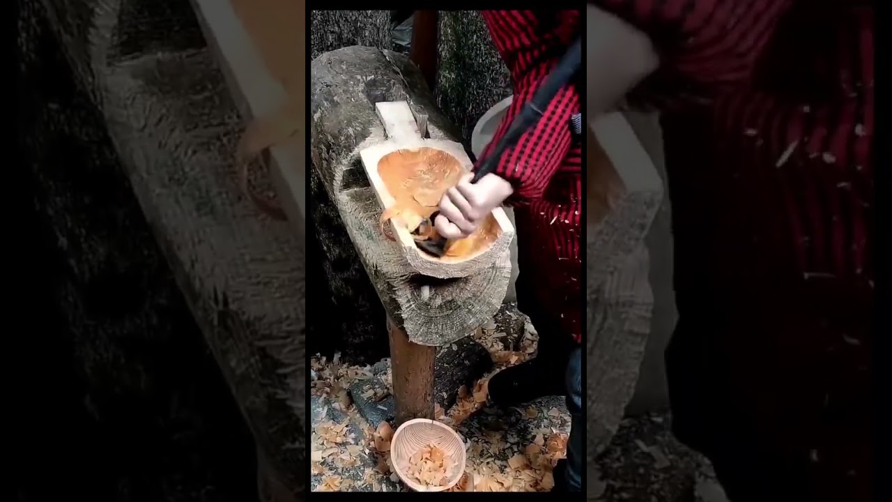 🪚 Artisanal Making of Wooden Scoops for Tea & Spices 🧂🌿