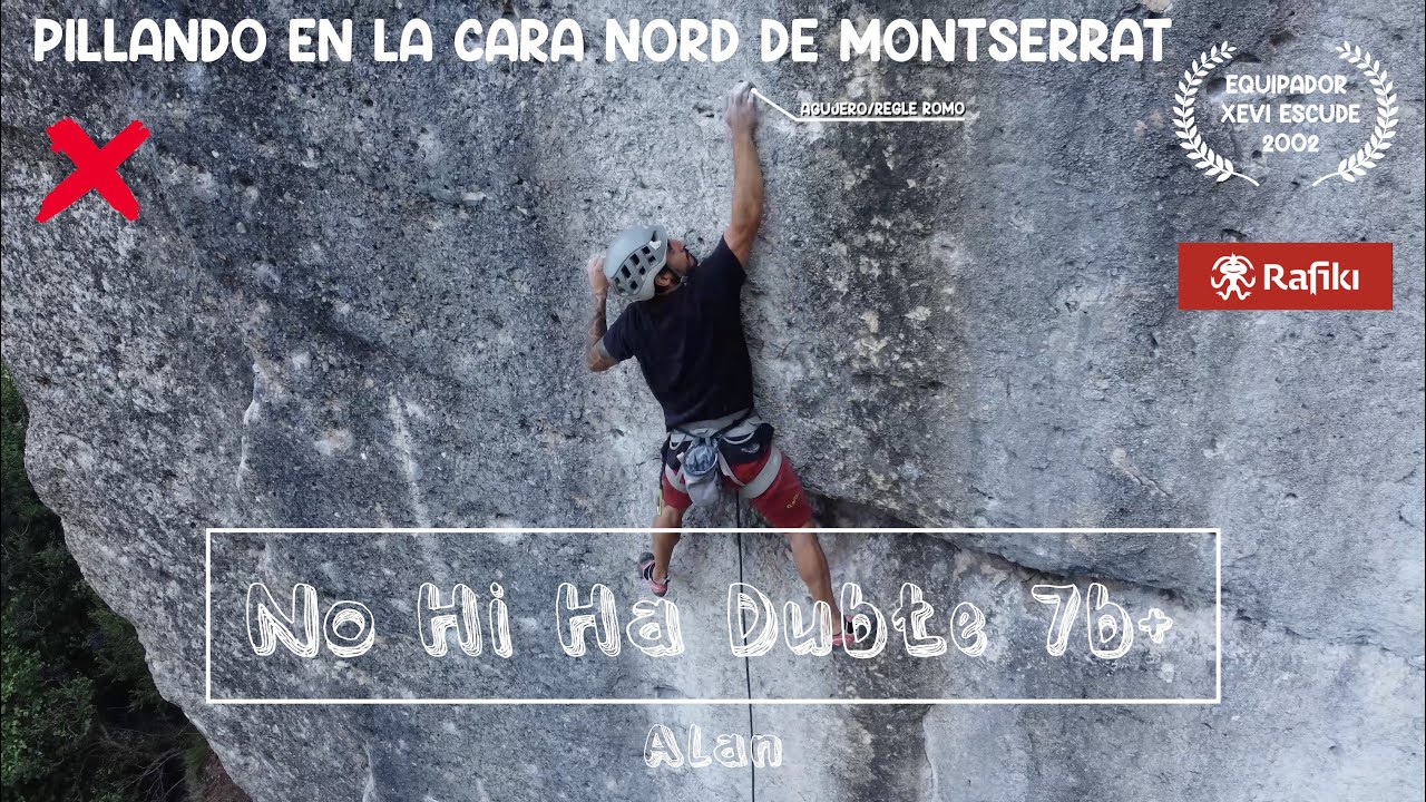 Alan, Proyectando en la Cara Nord de Montserrat ❌, No Hi Ha Dubte 7b+ 💎 Can Dubtes, Montserrat