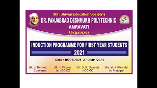 Induction Program for First Year Students Date- 5 Jan 2021