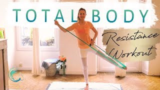 BEST RESISTANCE BAND WORKOUT - Total Body Pilates Mat - 30 minutes
