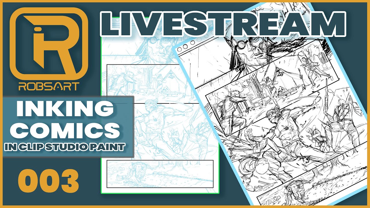 How to Ink HORROR Comics in Clip Studio Paint (PRO Inking Tips) (Portrait)
