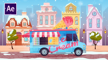 Анимируем иллюстрацию с ПАРАЛЛАКСОМ в After Effects | Parallax Animation