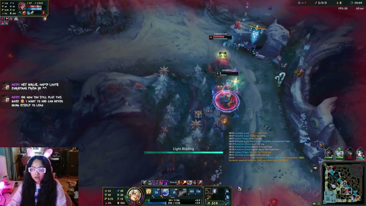 12/25/2025 - Lux Support - 11/6/16 | 55.1% KP - Solo Ranked - nomebby#na1 - +25LP Gold 1