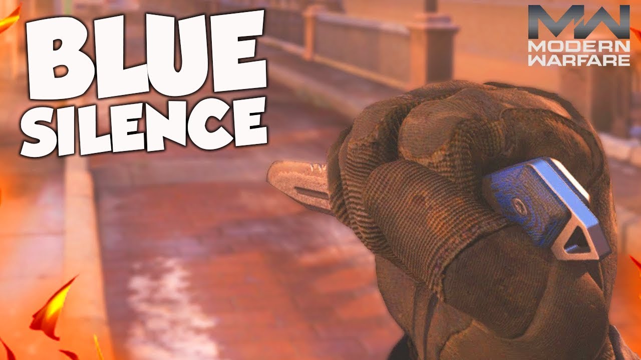 the BLUE SILENCE COMBAT KNIFE IN MODERN WARFARE.. the BLUE SILENCE COMBAT KNIFE IN MODERN WARFARE..