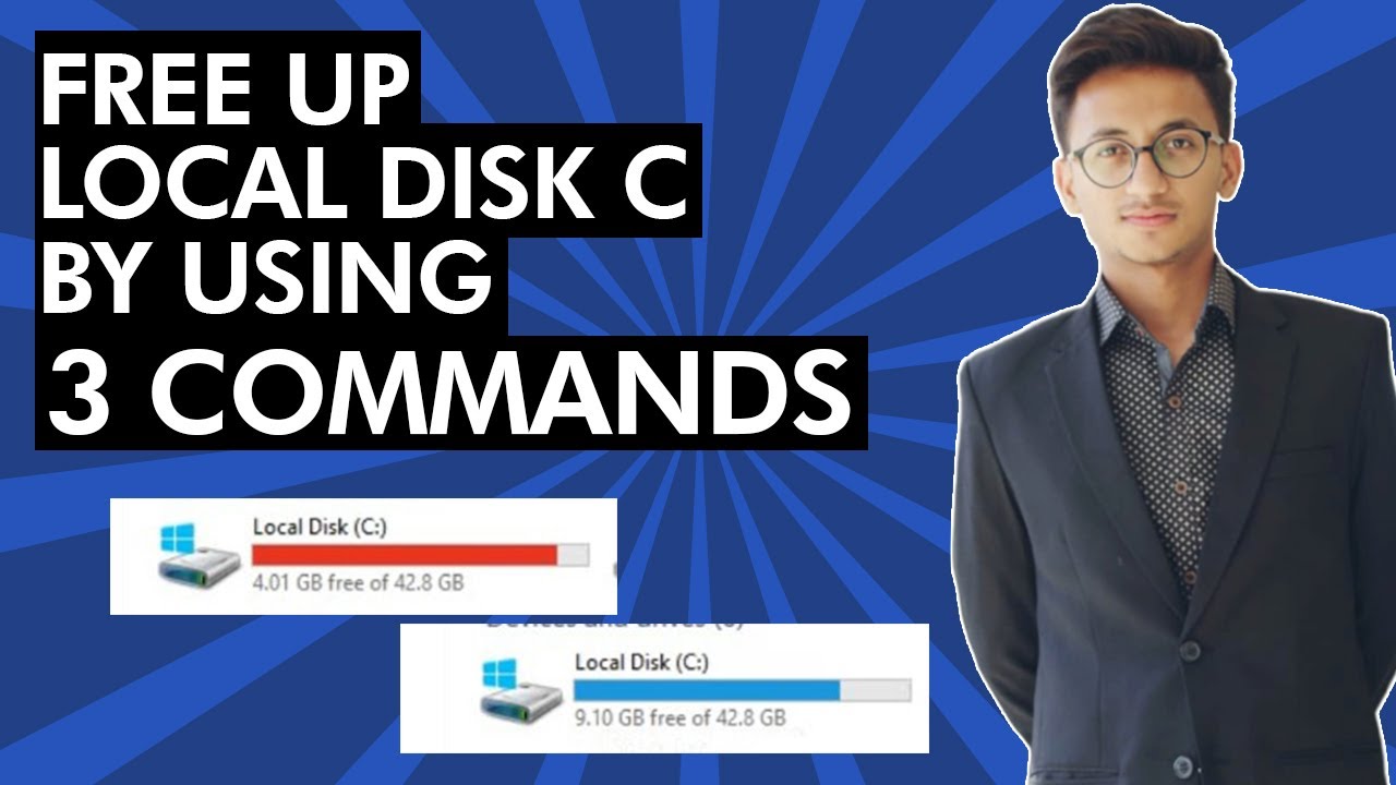 How To Free Up Space In Local Disk C windows 10,8,8.1 | URDU - YouTube