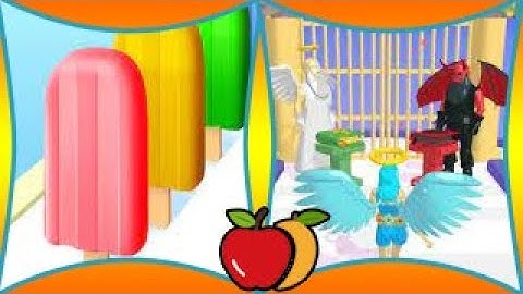 🍎Popsicle Stack🆚Destiny  Run - Videos Gameplay iOS,Android All Levels Game Mobile EFYAR